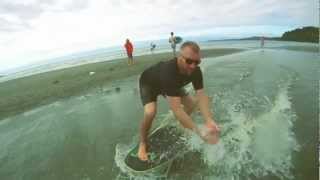 Flatland Skimboarding Vancouver Island (Witty's Lagoon 2012, GOPRO)