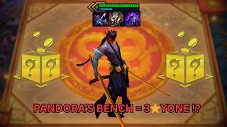 " Pandora's Bench Gave Me YONE ⭐⭐⭐ " !?!? | TFT Set 16