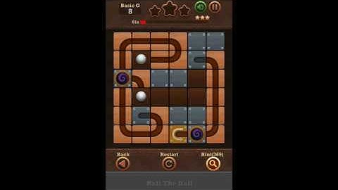 Roll The Ball Slide Puzzle 2 - Basic G Level 8 Walkthrough