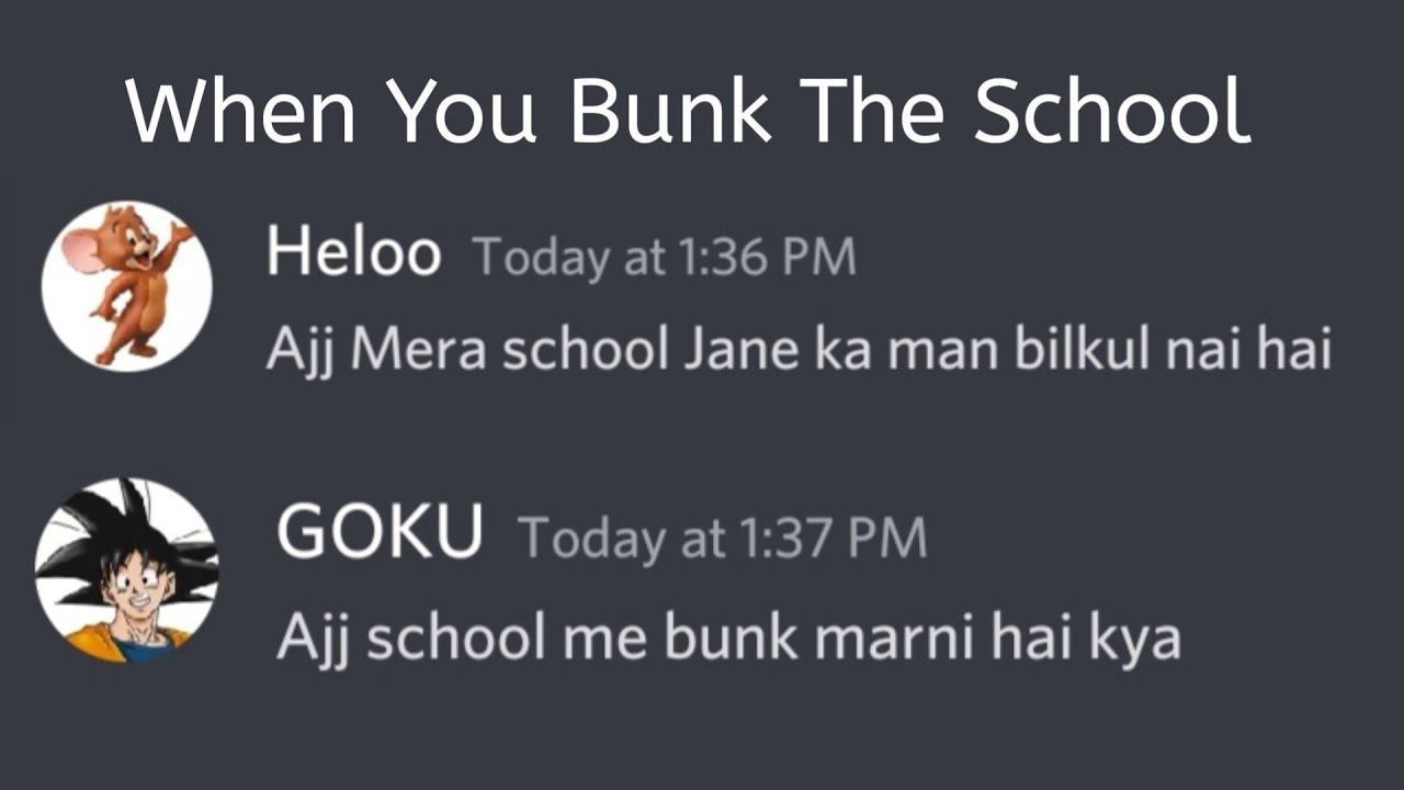 When You Bunk the School with Friends... YouTube
