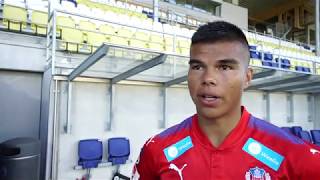 Jonathan Larsson efter superettandebuten mot Falkenbergs FF: 