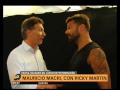 Mauricio Macri with Ricky Martin in Argentina.