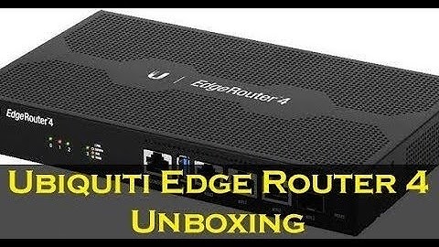 Ubiquiti Edge Router 4 Unboxing