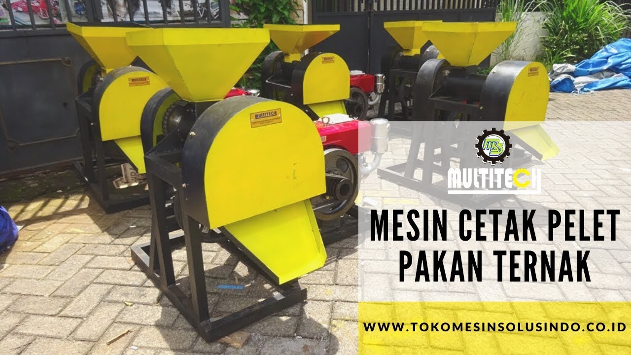 CARA MEMBUAT PELET PAKAN TERNAK | MESIN CETAK PELET PRODUKSI TOKO MESIN