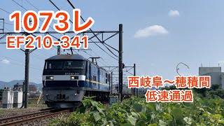 1073レ　EF210-341　西岐阜～穂積間　低速通過
