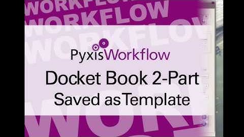 Workflow - Estimate Cost for 2 Part Docket Book