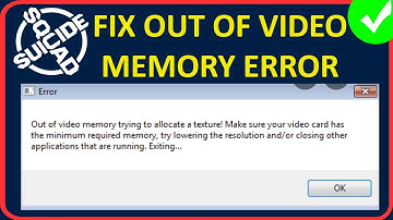 Fix Suicide Squad Kill the Justice League Out of Video Memory Error PC | FIX SUICIDE SQUAD UE4 ERROR