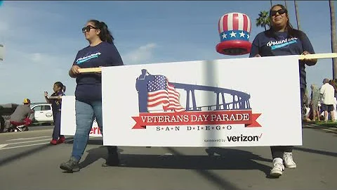 San Diego celebrates 80th anniversary of WWII's end with largest West Coast parade on Veterans Day