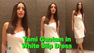 Yami Gautam In White Slip Dress At Elle Graduates 2018