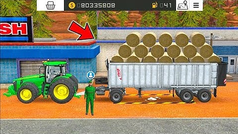 Making Straw Role Bales Multiplayer In Fs 18 | Farming Simulator 18 Multiplayer Gameplay |Timelapse