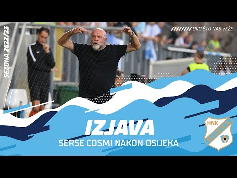 Serse Cosmi nakon Osijeka - 9. kolo (2022./2023.)