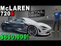 How to prep a 600000 mclaren for a car show