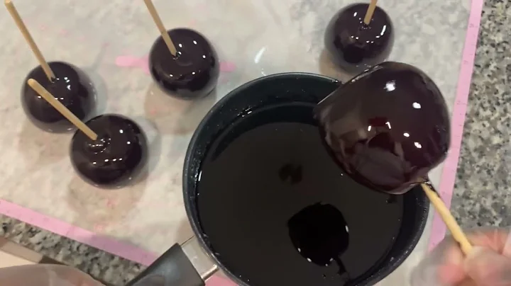 How to make "Black" Candy Apples 🍏 | Black Candy Apples no medicine taste #candyapples #tutorial