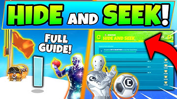 Fortnite HIDE AND SEEK CHALLENGES GUIDE! - Foraged Items, Hidden I, (Hunter and the Hunted)