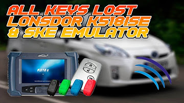 All Keys Lost Via OBD on 2009-2014 Toyota Prius | Lonsdor K518ISE and Lonsdor SKE Emulator