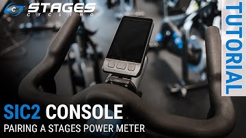 How to pair the Stages Power meter with the SIC2 console