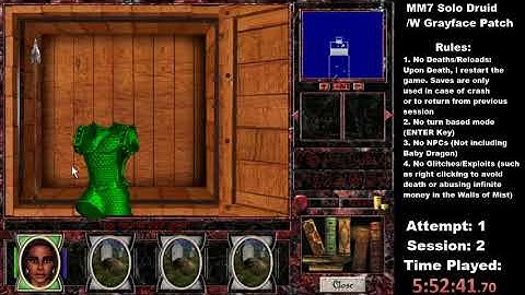 MM7 Solo Druid & MM6 Solo Cleric No Deaths/Reloads/NPCs/Turn Based/Kriegspire Well/NWC