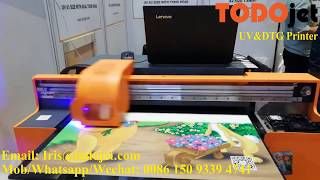 TODOjet 60*90cm Size Digital Flatbed UV Printer With Dual Epson TX800/XP600 Head