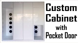 Custom Cabinet With Pocket Doors | MakerMan