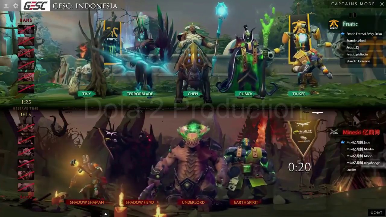 Mineski vs Fnatic Dota 2 Highlights GESC Jakarta Qualifier
