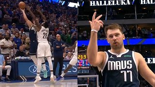 Luka Doncic hits insane one handed hook shot from 3 to win vs Nets