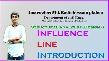 Structural Analysis & Design-1 Influence line introduction || Influence line introduction