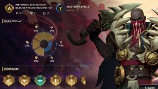Pyke A Support - Master 3 - 85th Game Season 21 - Wild Rift