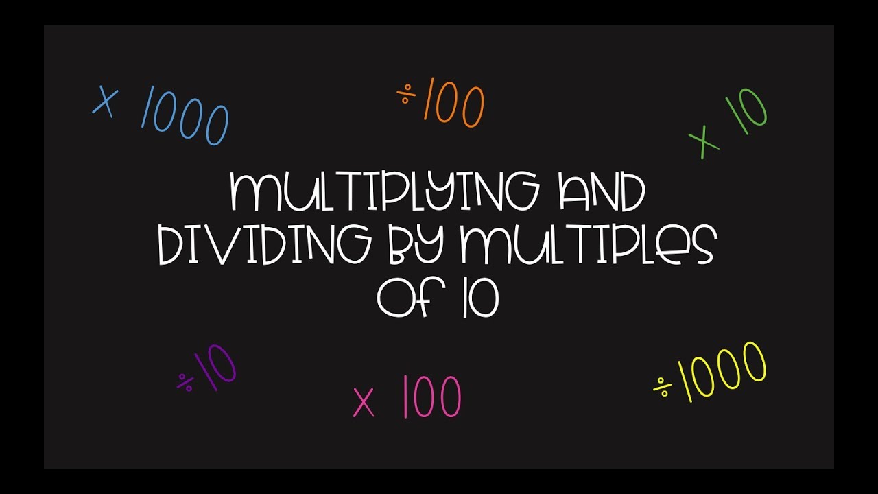 Dividing Multiples Of 10 By 1 Digit Numbers Worksheet