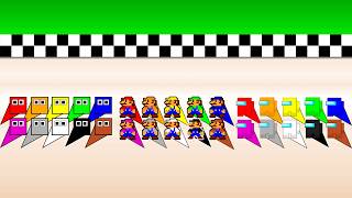 Square League VS Super Mario VS Among Us - Elimination Race!