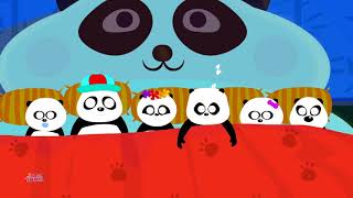 panda ten in the bed nursery rhymes children songs for kids