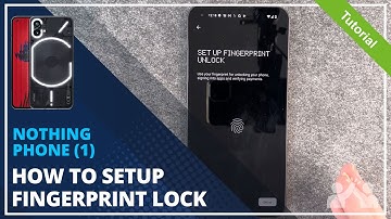 Nothing Phone (1) - How to set up Fingerprint • 📱 • 👆🏼 • 🔐 • Tutorial