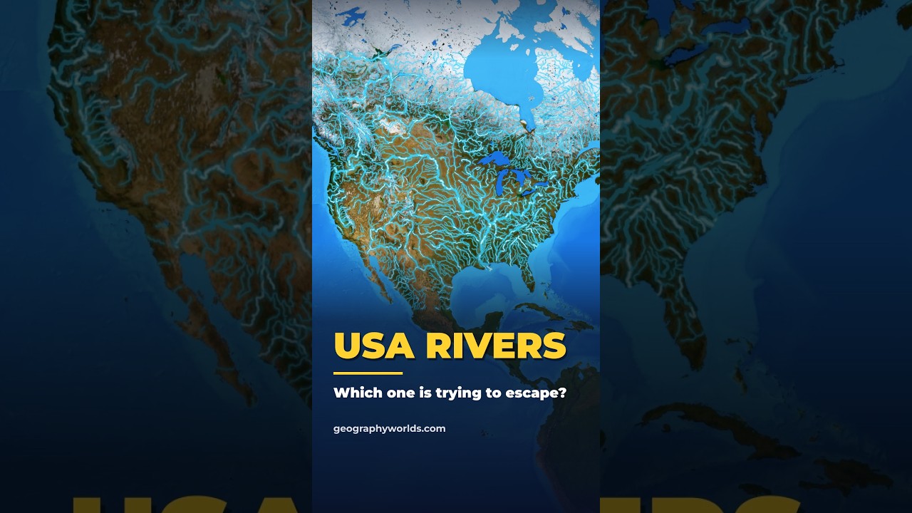 America's biggest river is trying to escape. Which one? 🌊 - YouTube