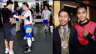 Anak ni Manny Pacquiao sa ibang babae na si Emman Bacosa sumunod sa yapak nya sa boxing.