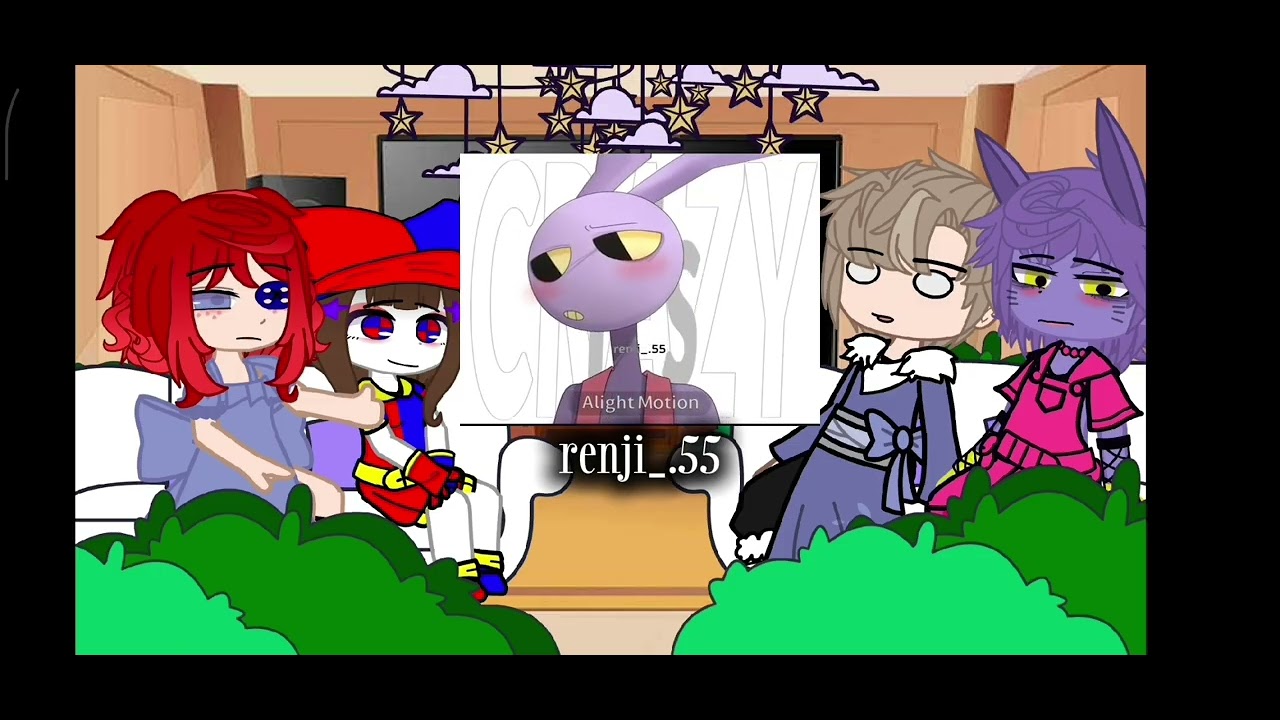 Amazing digital Circus gacha Life react X2