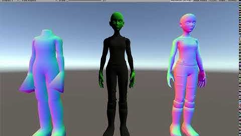 Blender mesh deform for Unity test 2