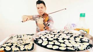 Nikocado Avacado playing the violin for 30 seconds