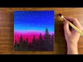 Nature Drawing Painting | Easy Acrylic Painting Tutorial for Beginners