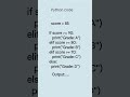 python code using if,elif and else #coding #codeblocks #engineerproblems #keepcoding #getcode