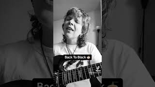 Singing along to a cover of Back to Black by Any Winehouse in practice earlier Jessie Jayne