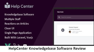 HelpCenter Knowledgebase Software Review