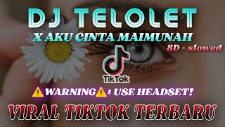 DJ TELOLET X AKU CINTA MAIMUNAH VIRAL TIKTOK 2022 | SLOWED | 8D VERSION