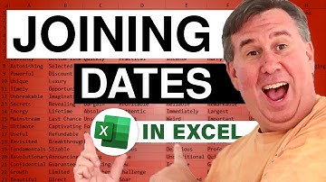 Excel - Concatenating Text and a Date in Excel Requires the TEXT function - Episode 414