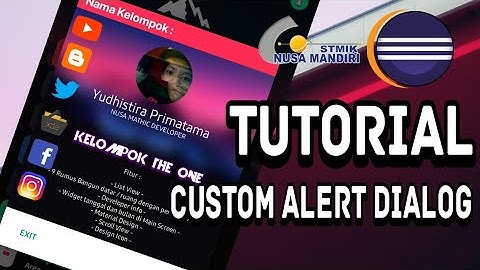 Cara Membuat Custom Alert Dialog di Eclipse Android