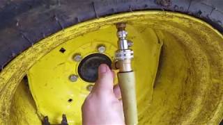 How to put Water in Tractor Tire