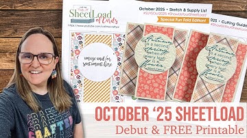 October 2025 SheetLoad of Cards | Special Fun Fold Edition! Debut & FREE Printable