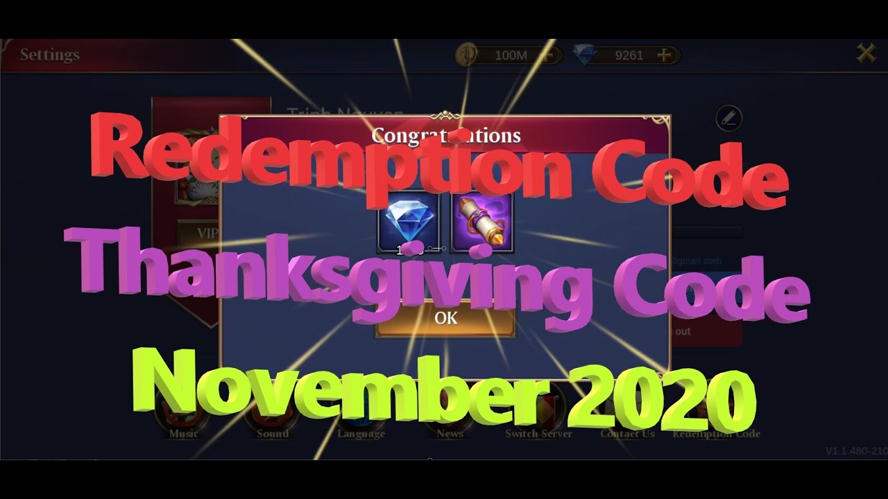 Trials Of Heroes Redemption Code Redeem Code Thanksgiving Code
