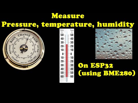 Quickie: Pressure, temp and humidity on ESP32 using the BME280. Using cheap Chinese clone.