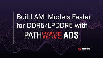 [PathWave ADS] Memory Designer의 AMI모델 생성 기능 소개 [한글자막 有]