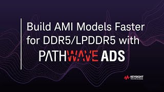 [PathWave ADS] Memory Designer의 AMI모델 생성 기능 소개 [한글자막 有]