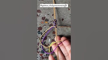 how to make macrame bracelet #squareknot #halfhitchknot #apoorva_shakyamacramecrafts #macrame